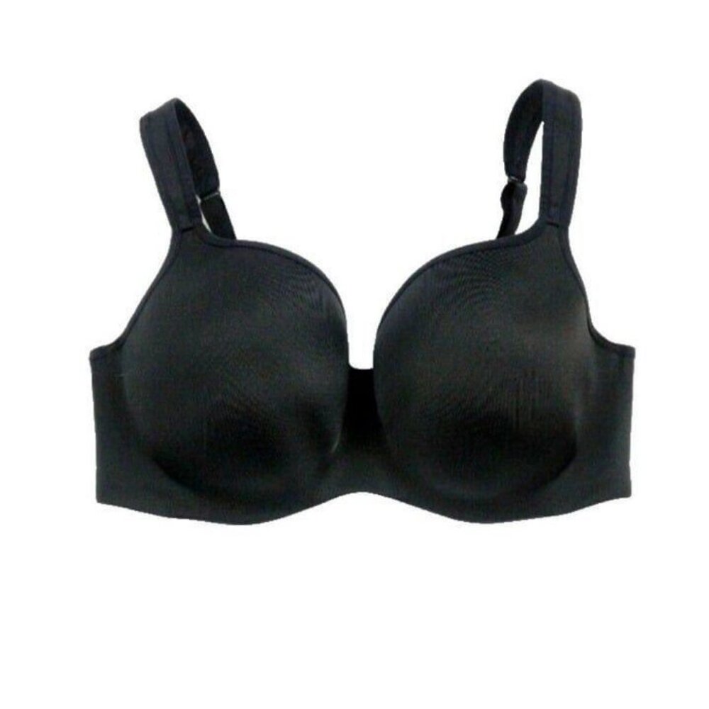 Cacique Lane Bryant Bra Smooth Balconette Underwire Plus Size 38G Black